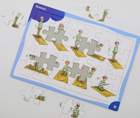 4-6 Yas Namaz Ögreniyorum Erkek 30 Parça Puzzle - Image 3