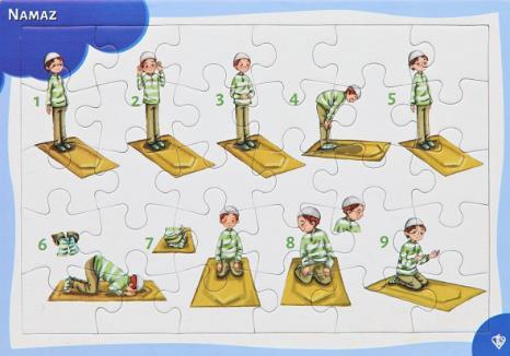 4-6 Yas Namaz Ögreniyorum Erkek 30 Parça Puzzle - Image 7