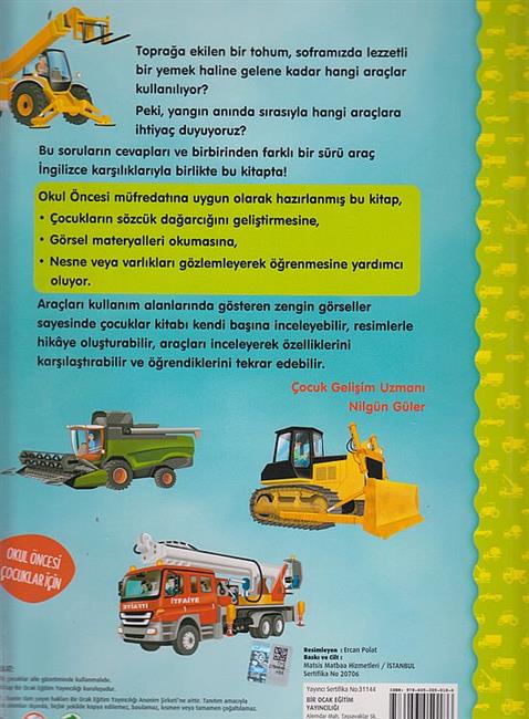 Benim Ilk Araclar Kitabim Araba,Itfaiye,Traktör,Kepce - Image 2