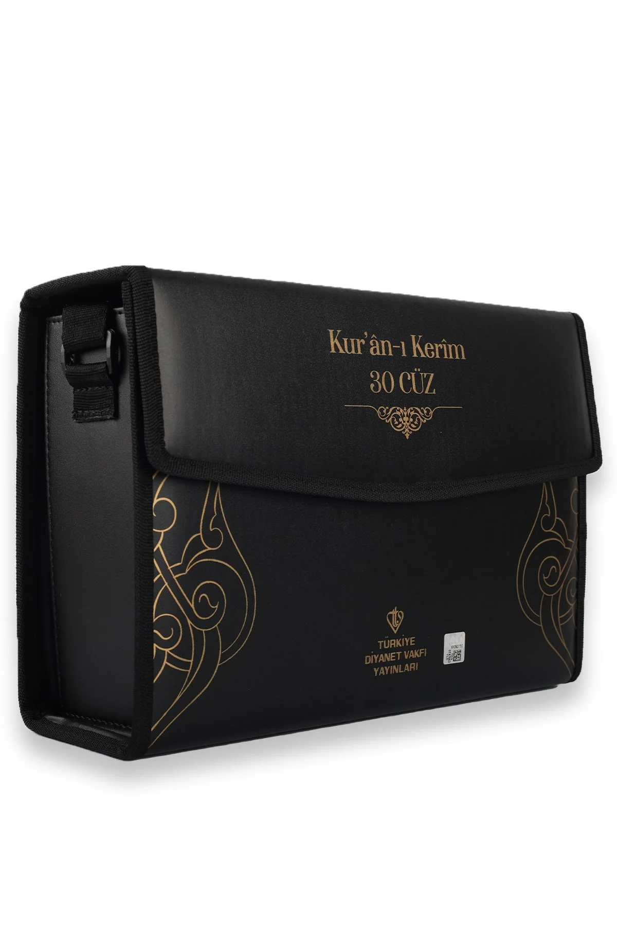 Kuranı Kerim Rahle Boy 30 Cüz Siyah Çanta Kare Kodlu