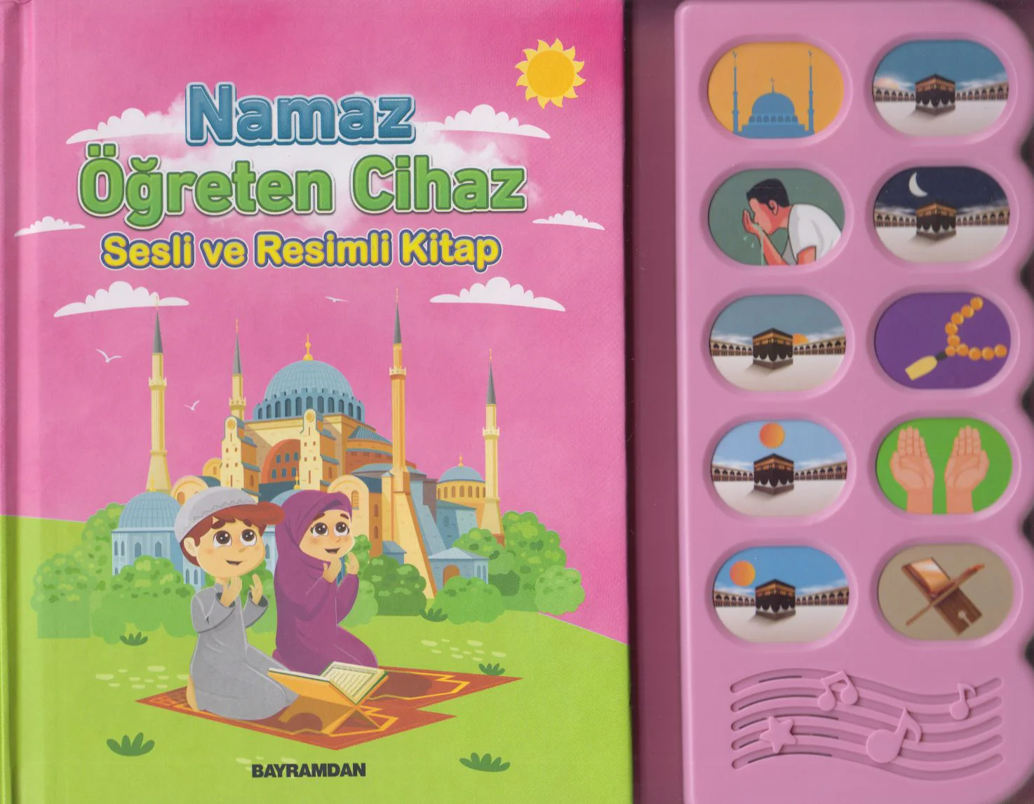 Sesli Namaz Ögreten Cihaz Resimli ve kitap Hediyeli Pembe - Image 2